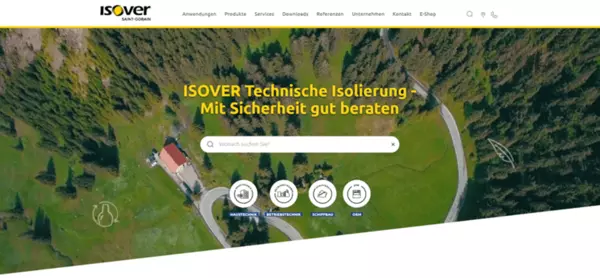 ISOVER TI Website Screenshot