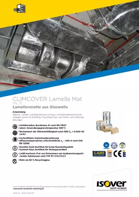 Technisches Datenblatt - CLIMCOVER Lamella Mat (ML 3)