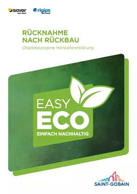 Herstellererklärung EasyEco_ISOVER