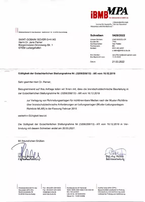 Gutachterliche Stellungnahme - Frankfurter Lösung (3208.203.13)