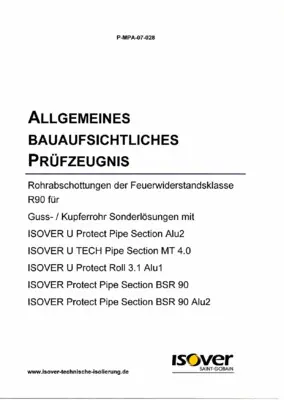 AbP Rohrabschottungen Guss- / Kupferrohr Sonderlösungen (P-MPA-07-028)
