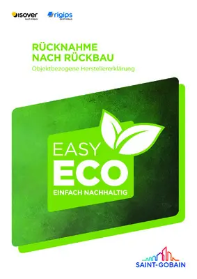 Herstellererklärung EasyEco_ISOVER