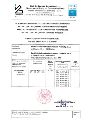 CE Zertifikat - TECH Wired Mats 5.3 MD100