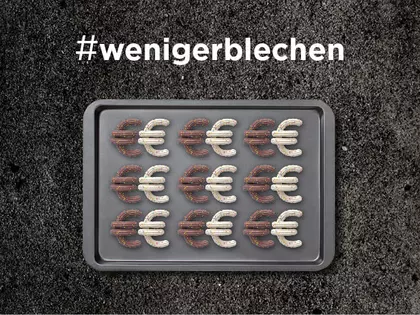#wenigerblechen